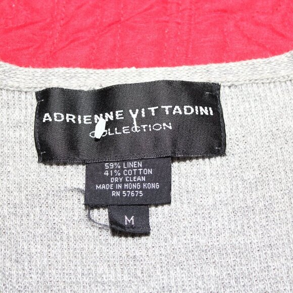Adrienne Vittadini Collection Womens Linen Cotton Tunic Sweater Size Medium - Picture 4 of 7